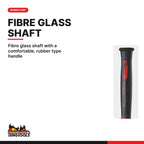 Teng Tools HMEG800 800g Engineers Ball Peen Hammer, fibre glass shaft with a comfortable, rubber type handle