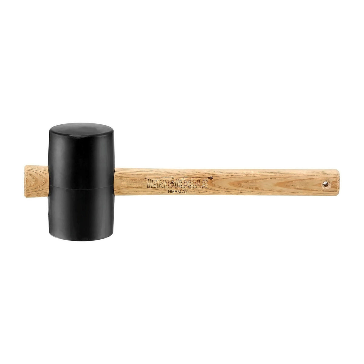 Teng Tools HMRM70 Rubber Mallet Black 70 mm on a white background