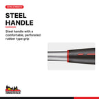 Teng Tools HMS1250 1250g Lump Hammer with Round Face and Fiberglass, steel handle with a comfortable, perforated rubber type