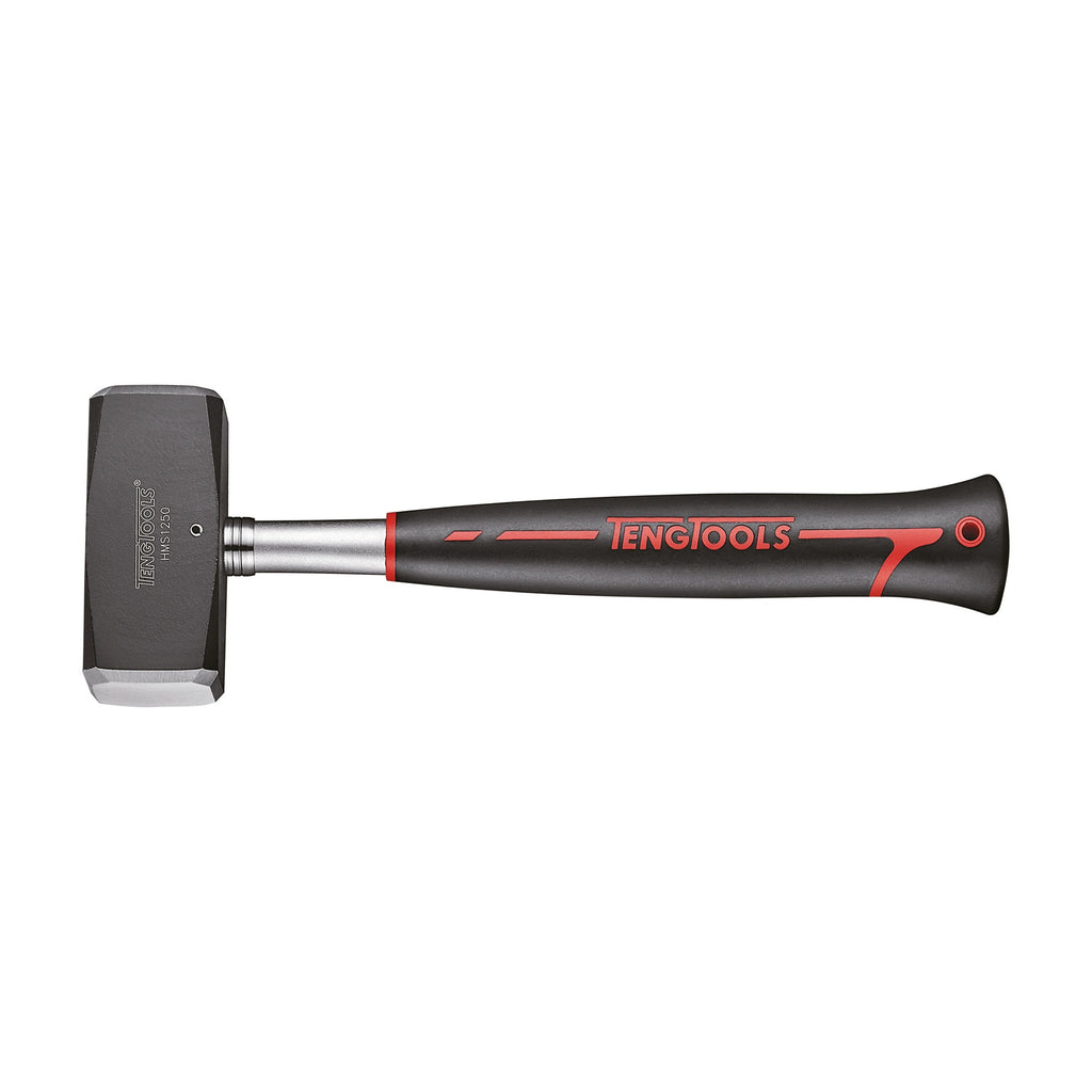 Teng Tools HMS1250 1250g Lump Hammer with Round Face and Fiberglass on a white background
