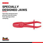 Teng Tools hose clamp, 6-19, 6-32 and 19-57 mm, specially designed jaws prevent internal hoses from damage when clamping