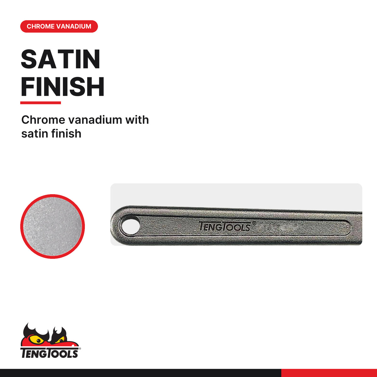 Teng Tools HP2015 5 mm Pin Spanner Wrench, chrome vanadium with satin finish