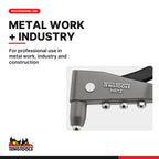 Teng Tools HR12 Hand Riveter for 2.4-4.8 mm Blind Rivets, for professional use in metal work, industry and construction