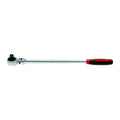 Teng Tools long ratchet with flexible head, 1/4, 3/8 or 1/2 in drive on a white background