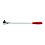 Teng Tools long ratchet with flexible head, 1/4, 3/8 or 1/2 in drive on a white background