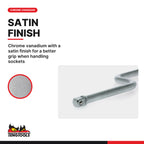 Teng Tools M120011-C 420mm Long 1/2 Inch Drive Speed Brace, chrome vanadium with a satin finish for a better grip when