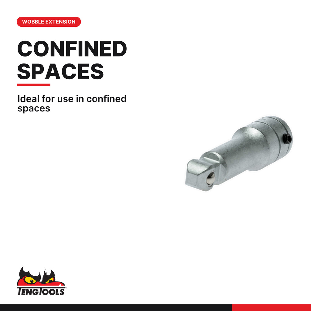 Teng Tools M120020W-C 1/2" Drive Wobble Extension Bar, ideal for use in confined spaces