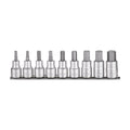 Teng Tools M1209AF 1/2" Hex Bit Socket Clip Rail Set AF 9 Pieces on a white background