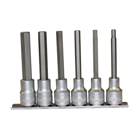 1/2 Drive Long Hex Bit Socket Clip Rail Set