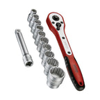 Teng Tools M1212N1 1/2" Socket Set 12 pt 12 Pieces on a white background