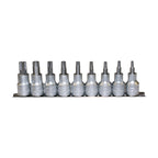 Teng Tools M1213TPX 9 Piece 1/2 Inch Drive TPX Bit Socket Set (TPX20 on a white background