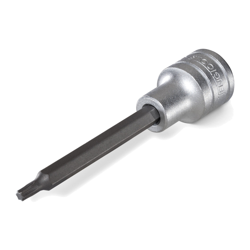 Teng Tools M122225T-C 1/2 Long TX Bit Socket TX25 on a white background