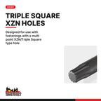 Teng Tools M122805-C XZN Triple Square Spline 1/2 Inch Drive Chrome, designed for use with fastenings with a multi point