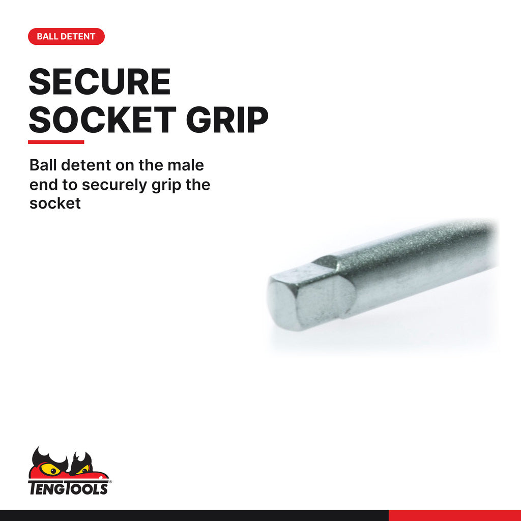 Teng Tools M140015-C 1/4 inch drive spinner handle, ball detent on the male drive end