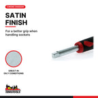 Teng Tools M140015-C 1/4 inch drive spinner handle, chrome vanadium shaft with a satin finish