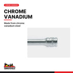 Teng Tools M140022-C 1/4" Extension Bar 150mm, made from chrome vanadium steel