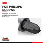 Teng Tools M141302-C 1/4 Drive Phillips Bit Socket PH2, designed for use with Phillips type screws and fastenings