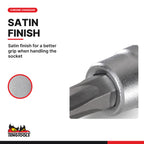 Teng Tools M141302-C 1/4 Drive Phillips Bit Socket PH2, satin finish for a better grip when handling the socket