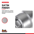 Teng Tools M141601-C 1/4 Drive Pozi Bit Socket PZ1, satin finish for a better grip when handling the socket