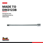 Teng Tools M340022-C 3/4 Inch Drive Extension Bar 400 mm (15.7 inch), designed and manufactured to DIN3123B