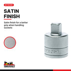 Teng Tools M340086-C Socket Adapter 3/4 Inch Drive Female to 1/2 Inch, satin finish for a better grip when handling sockets