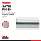 Teng Tools M380020W-C 3/8" Drive Wobble Extension Bar, satin finish for a better grip when handling sockets