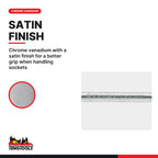 Teng Tools M380050-C 3/8 Inch Drive Sliding T-Bar, chrome vanadium with a satin finish for a better grip when handling