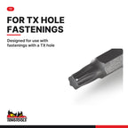 Teng Tools M381230T-C 3/8" TX Bit Socket TX30, designed for use with fastenings with a TX hole