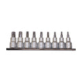 Teng Tools M3813TPX 9 Piece 3/8 Inch Drive TPX Socket Set (TPX10-TPX50) on a white background