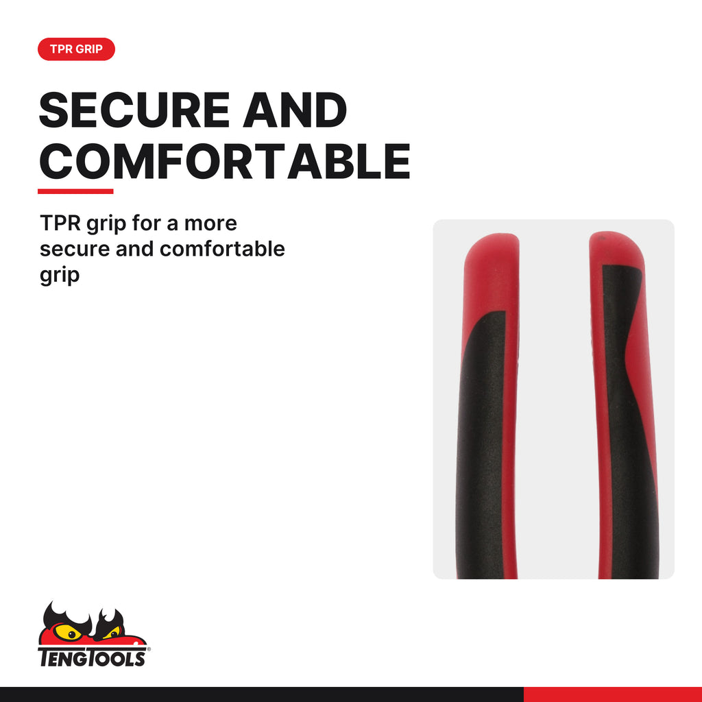 Teng Tools MB444-8T 208 mm Cable Cutting Tool with TPR Comfort Grip, TPR grip for a more secure and comfortable grip