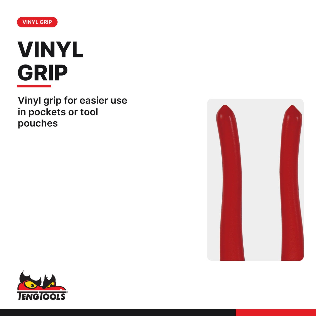 Teng Tools MB445-10 250 mm Heavy Duty Cable Cutters, vinyl grip for easier use in pockets or tool pouches