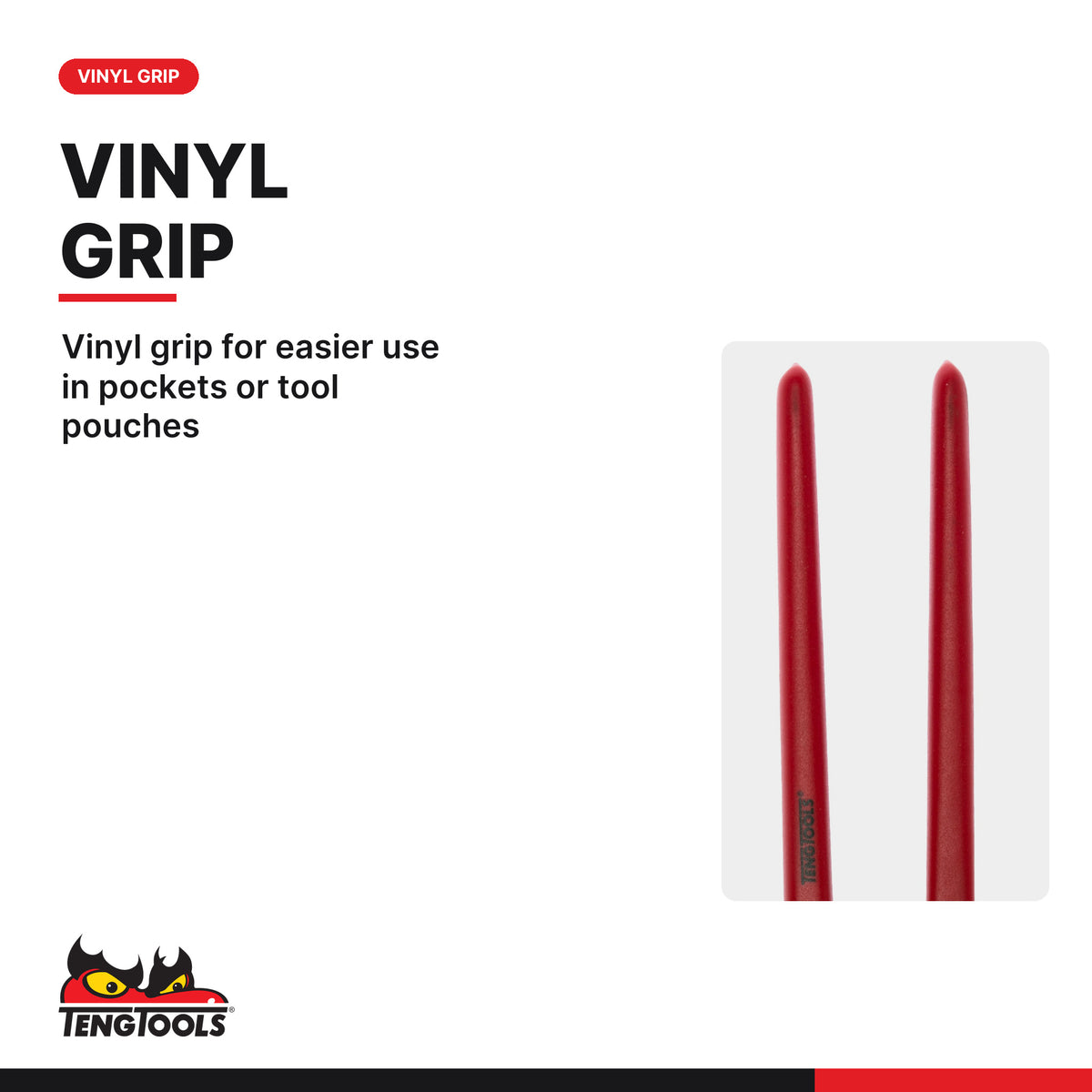 Teng Tools MB449-10 220-250 mm Tower Pincers, vinyl grip for easier use in pockets or tool pouches