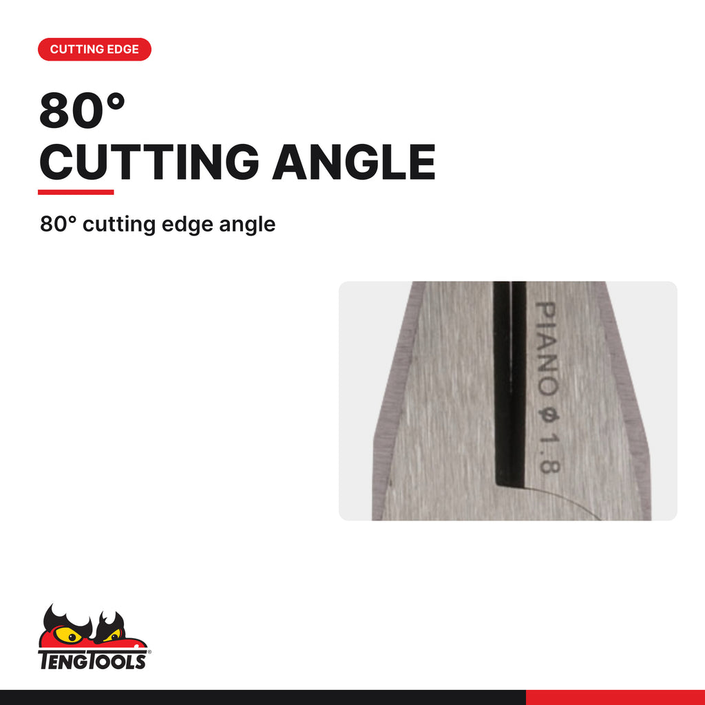 Teng Tools MB451-7 180-200mm CrMo Combination Pliers, 80° cutting edge angle