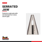 Teng Tools MB452-6 Heavy Duty Combination Pliers 165-200 mm, features a pipe grip with serrated jaw for a more secure grip