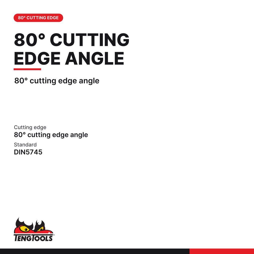 Teng Tools MB463-8T 200 mm Long Nose Pliers Bent Jaw TPR Grip CrMo, 80° cutting edge angle