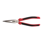 Teng Tools MB463-8T 200 mm Long Nose Pliers Bent Jaw TPR Grip CrMo on a white background