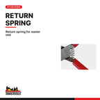 Teng Tools MB465-6 Round Nose Pliers, return spring for easier use