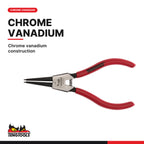 Teng Tools MB472-5 145-240mm Chrome Vanadium Straight Jaw Outer Circlip, chrome vanadium construction