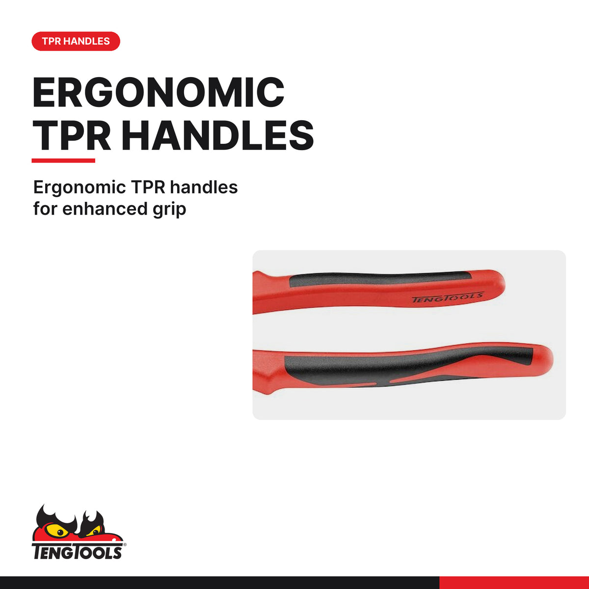 Teng Tools MB482-10TQ 250 mm Quick Set Water Pump Plier, ergonomic TPR handles for enhanced grip