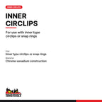 Teng Tools MBE470-5 Circlip Plier Inner Straight PRO, for use with inner type circlips or snap rings