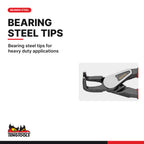Teng Tools MBE471-5 Circlip Plier Inner Bent PRO, bearing steel tips for heavy duty applications