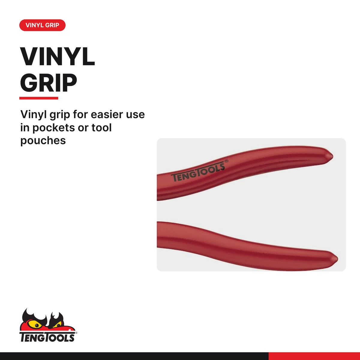 Teng Tools MBE472-5 Circlip Plier Outer Straight PRO, vinyl grip for easier use in pockets or tool pouches