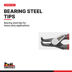 Teng Tools MBE473-5 External Bent Snap Ring Pliers 125-220mm, bearing steel tips for heavy duty applications