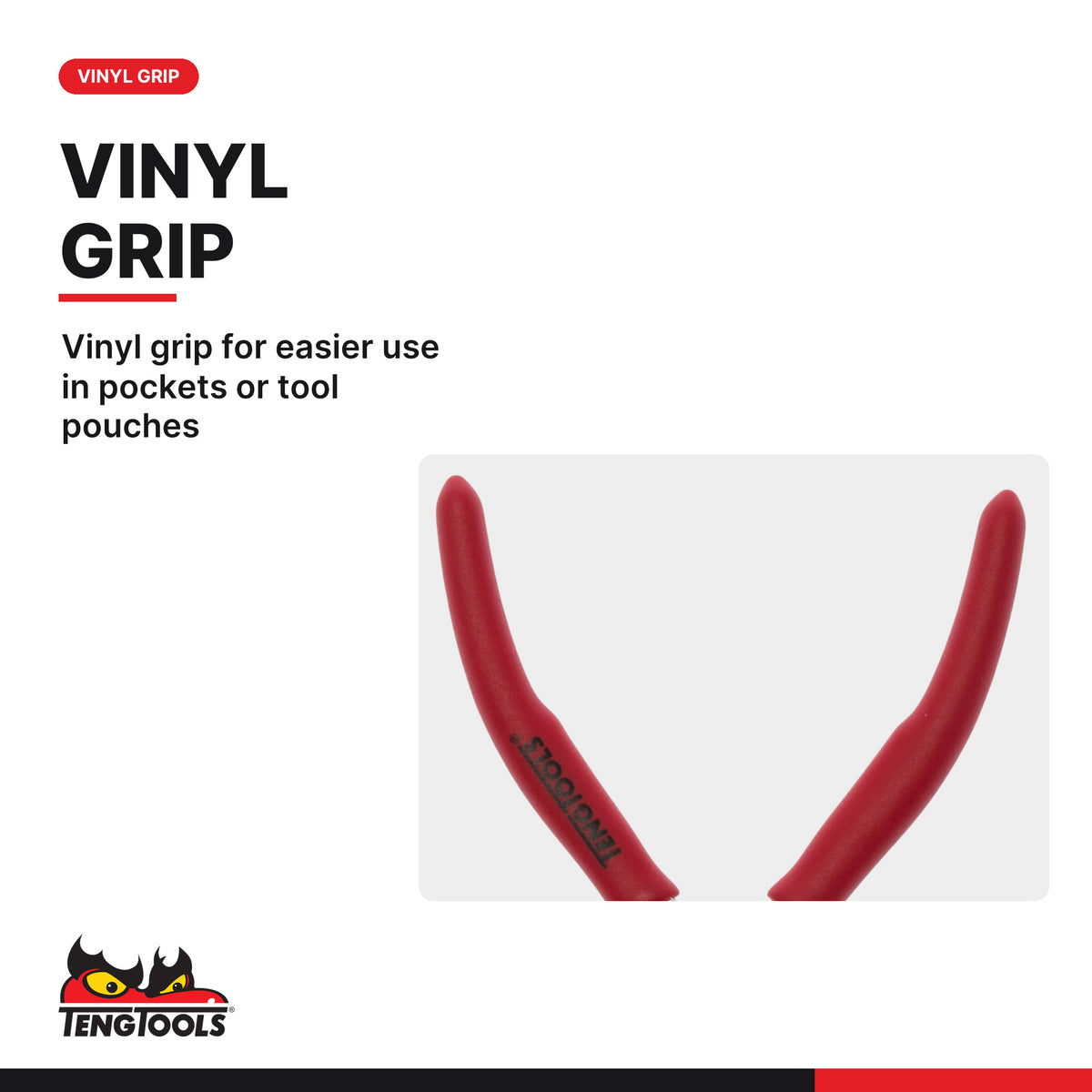 Teng Tools MBM441 115 mm Mini Side Cutting Pliers, vinyl grip for easier use in pockets or tool pouches