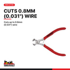 Teng Tools MBM449 110 mm Mini End Cutting Pliers, cuts up to 0.8mm (0.031") wire