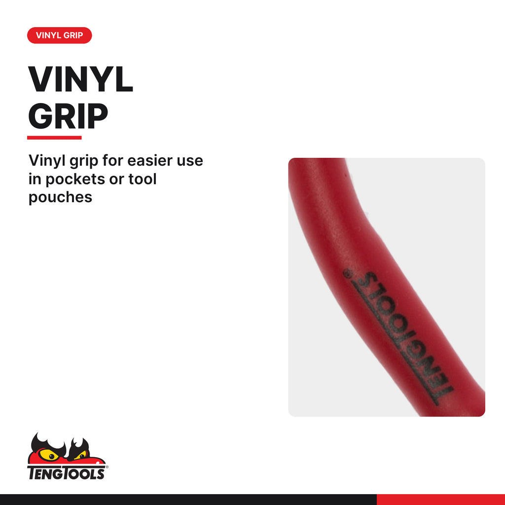 Teng Tools MBM449 110 mm Mini End Cutting Pliers, vinyl grip for easier use in pockets or tool pouches