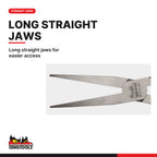 Teng Tools MBM464 Mini Flat Nose Pliers 140 mm (5.5 in), long straight jaws for easier access