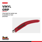 Teng Tools MBM464 Mini Flat Nose Pliers 140 mm (5.5 in), vinyl grip for easier use in pockets or tool pouches