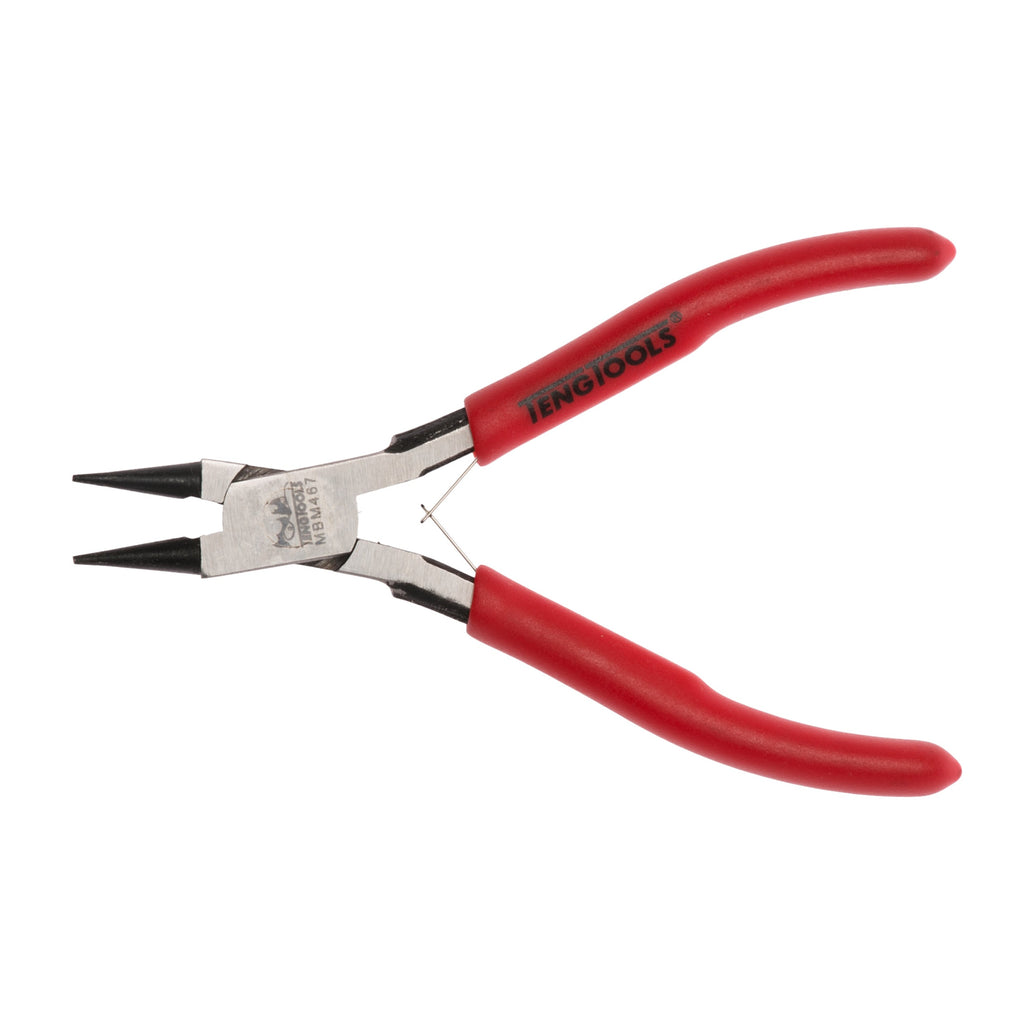 Teng Tools MBM467 125 mm Mini Round Nose Plier on a white background