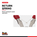 Teng Tools MBM468 140 mm Mini Needle Nose Plier, return spring for easier operation